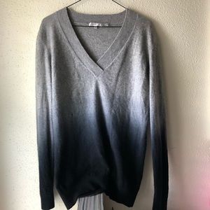 Ombré cashmere v neck sweater sweatshirt by Vince